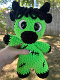 Hand Crocheted Spooky Rowan the Highland Cow plushies