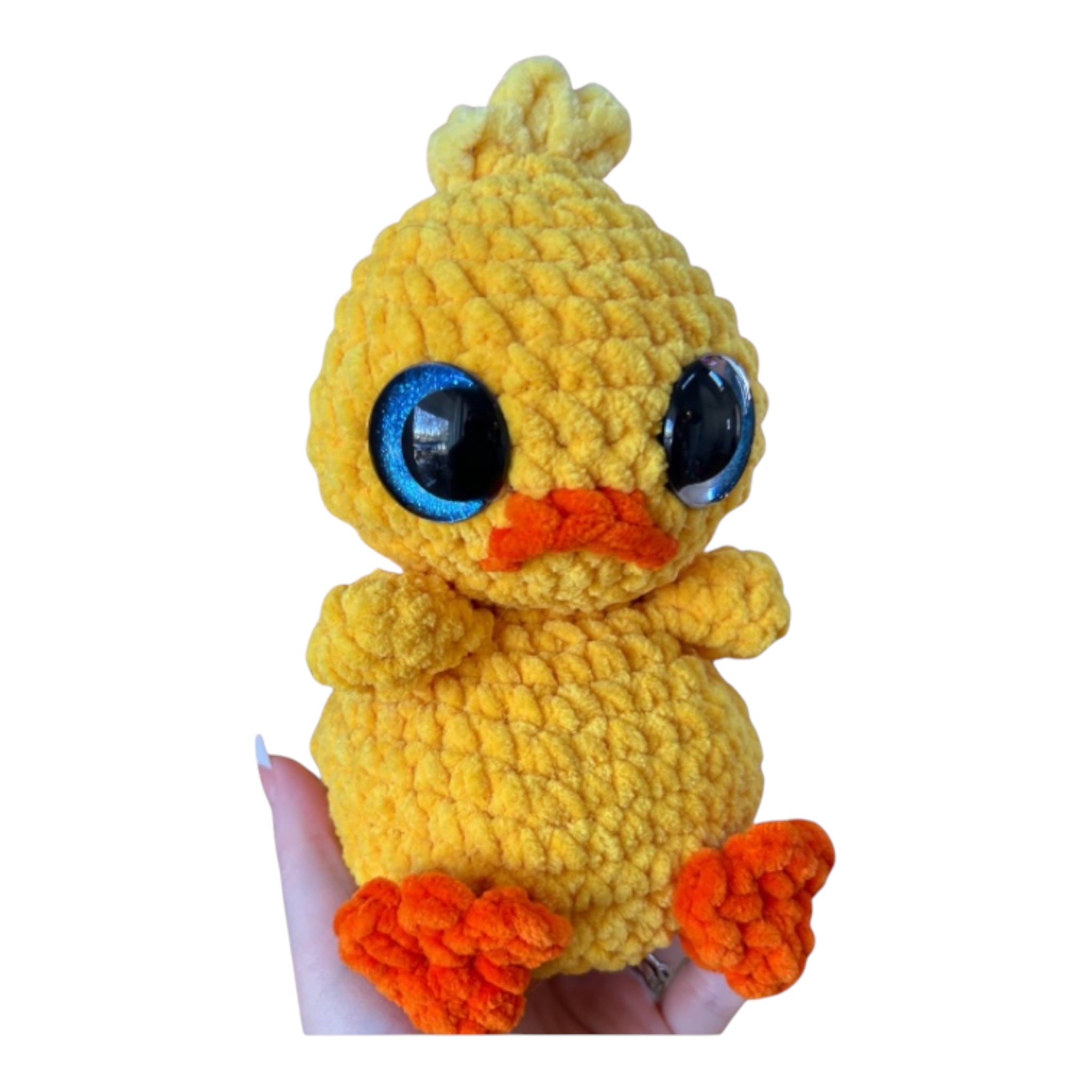Hand Crocheted Weighted Chick Plushies