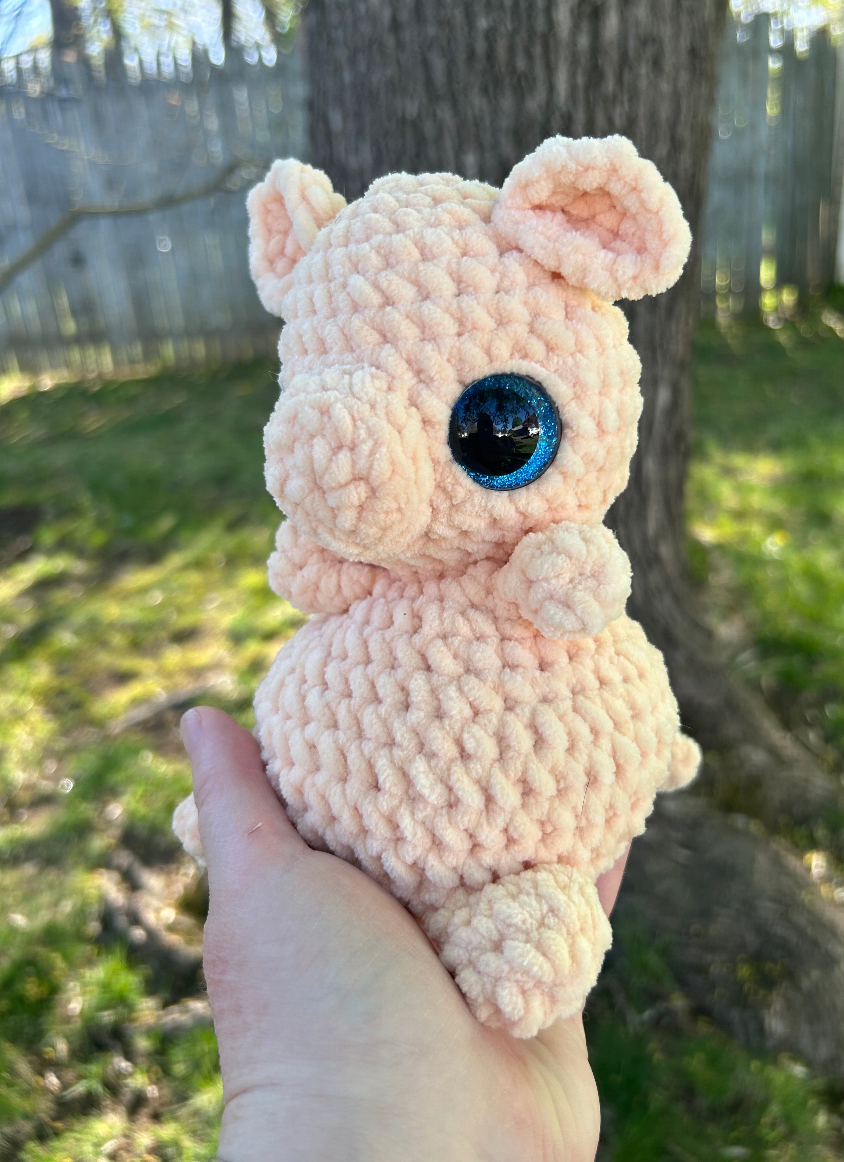 Hand Crocheted Weighted Pig Plushies