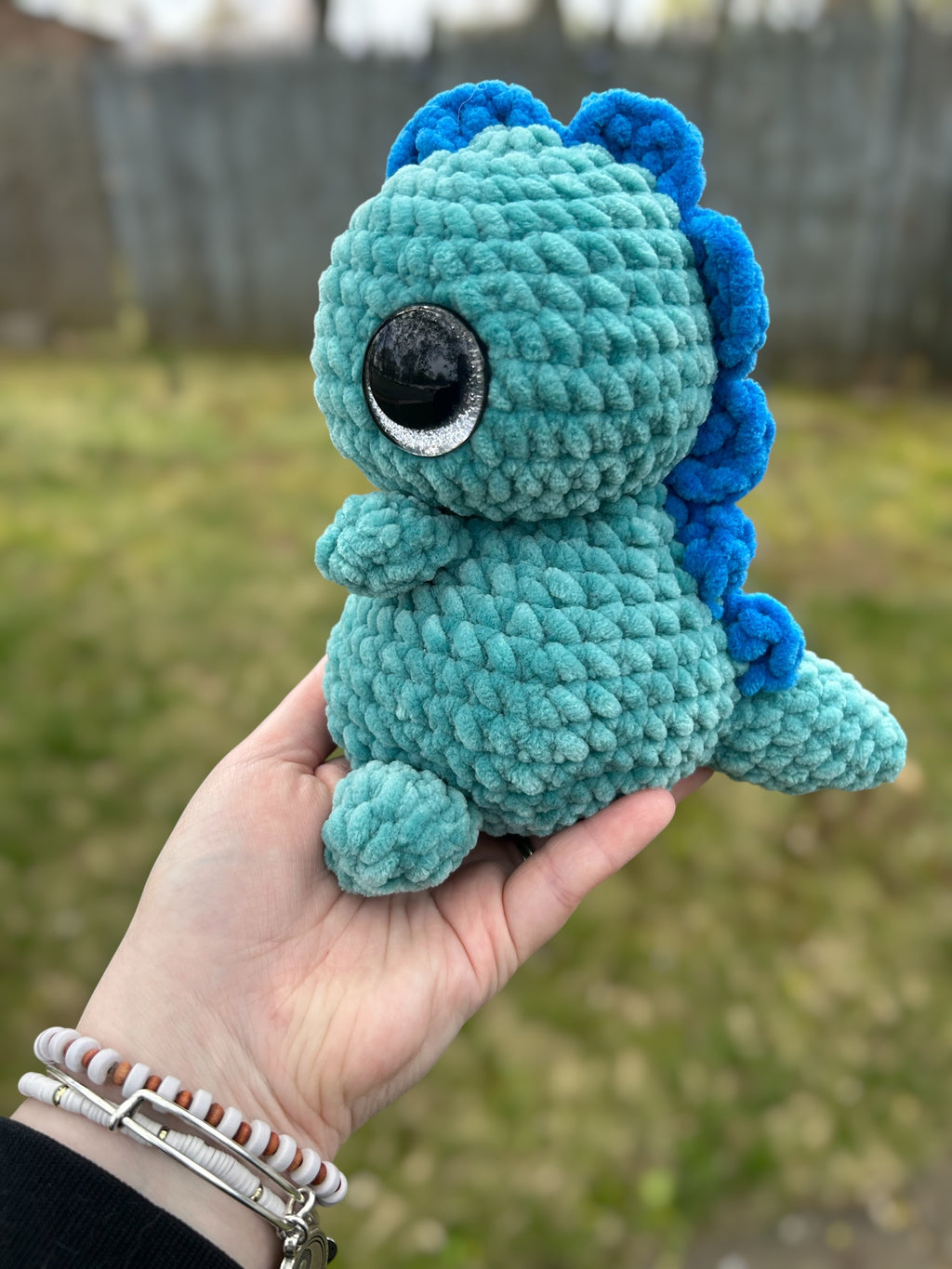 Hand Crocheted Weighted Dino Plushies