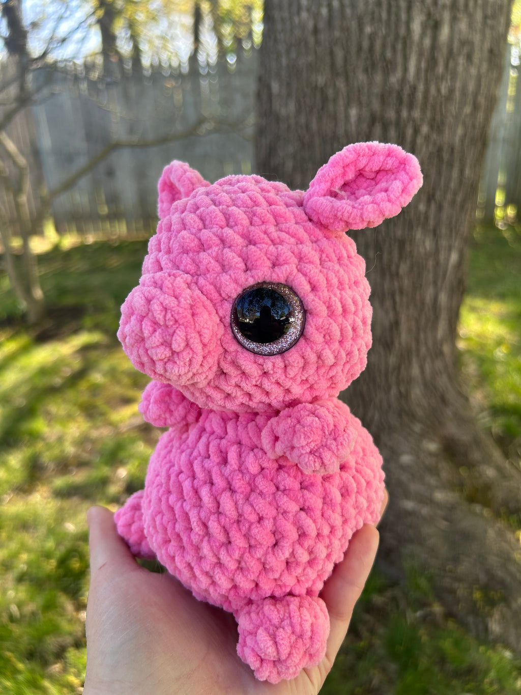 Hand Crocheted Weighted Pig Plushies