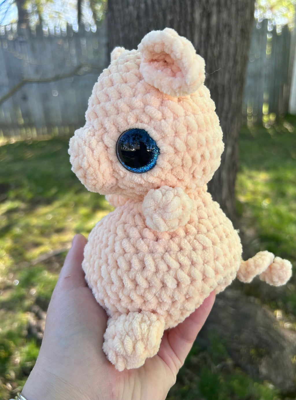 Hand Crocheted Weighted Pig Plushies