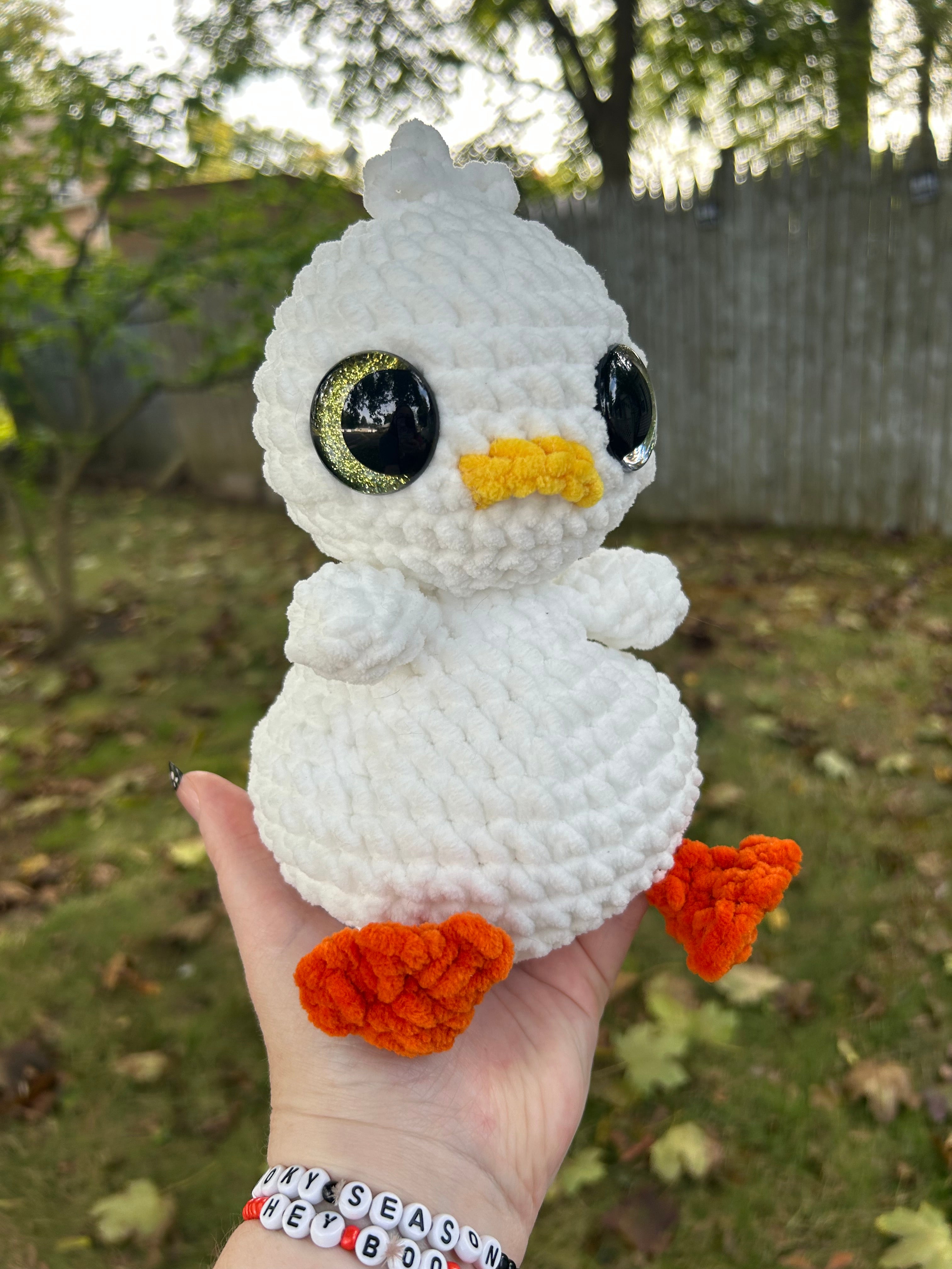 Hand Crocheted Weighted Duckling Plushies