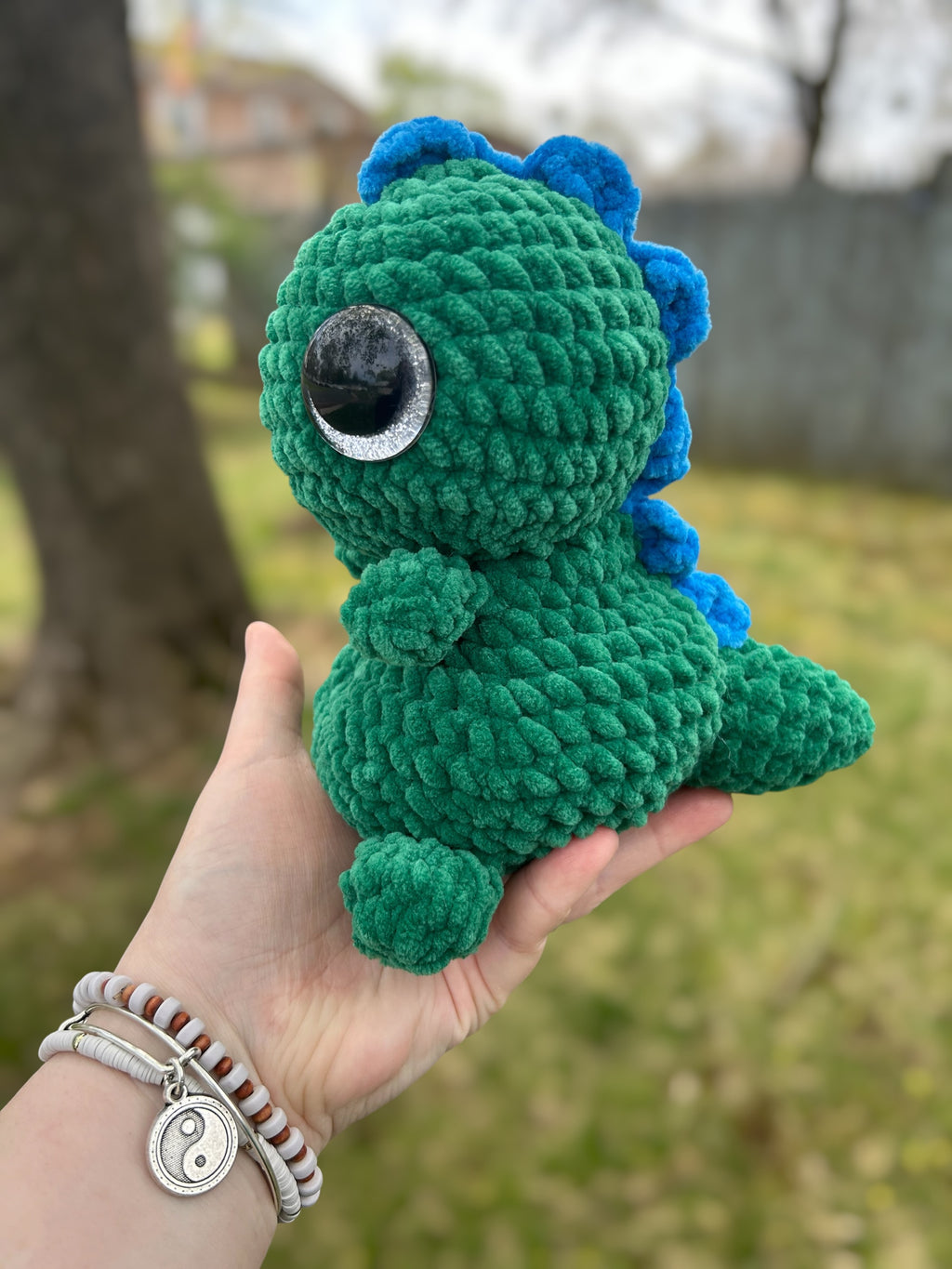 Hand Crocheted Weighted Dino Plushies