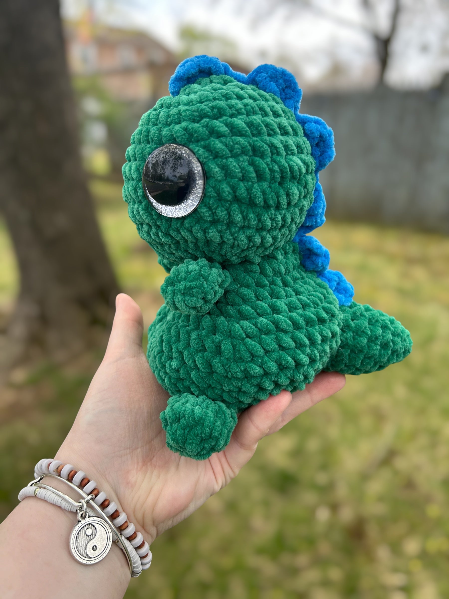 Hand Crocheted Weighted Dino Plushies