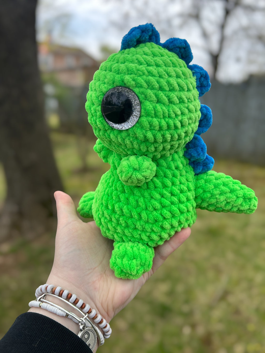 Hand Crocheted Weighted Dino Plushies