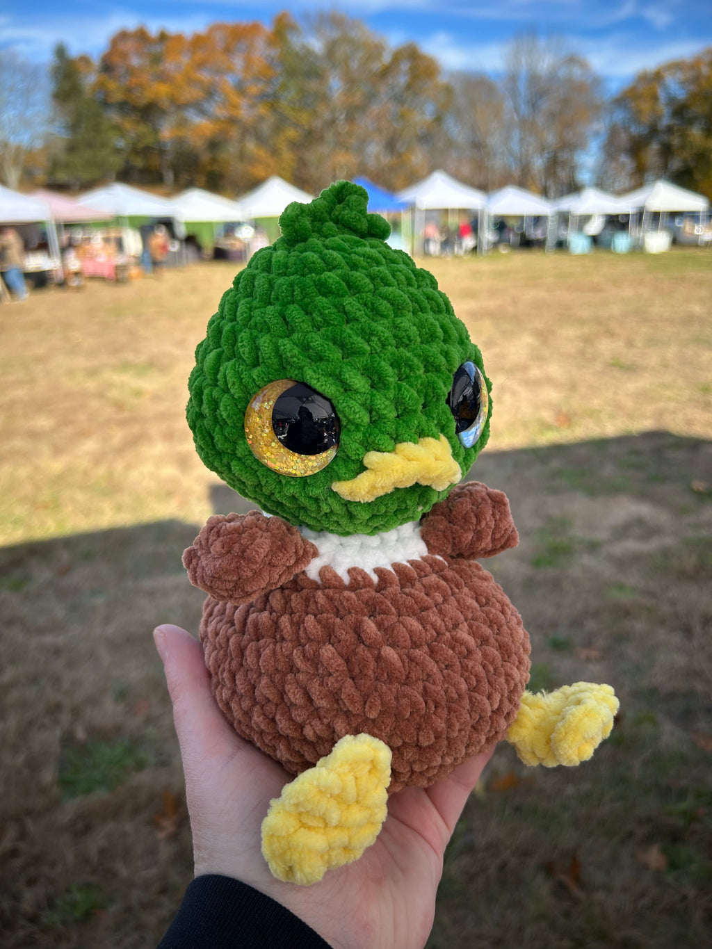 Hand Crocheted Weighted Mallards