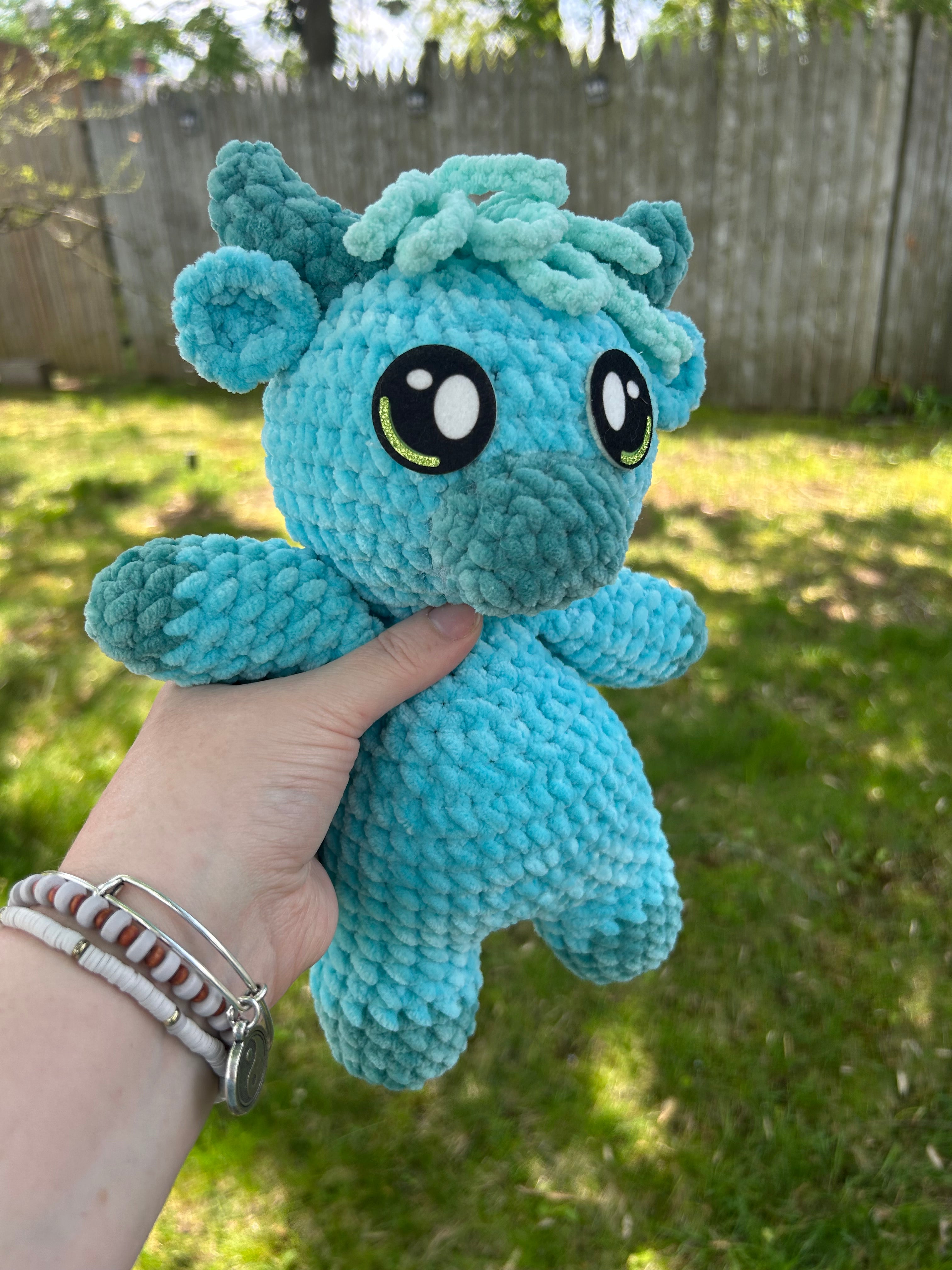 RTS Teal Highland Cow Plushie – Sweet Lily Creations