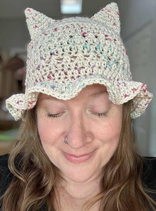 Animal Ear Bucket Hat Crochet Pattern