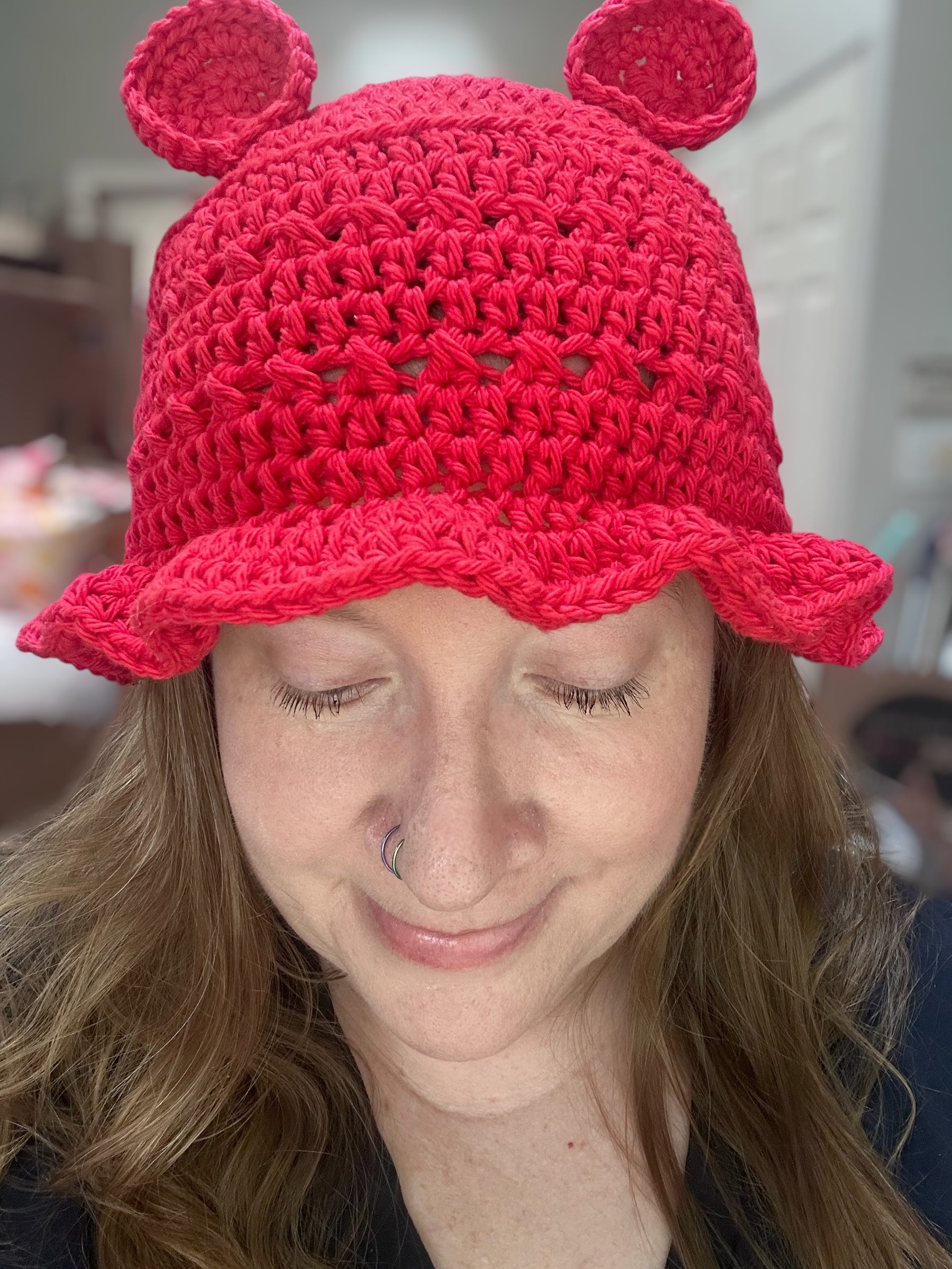 Animal Ear Bucket Hat Crochet Pattern